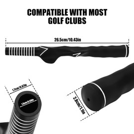 Right-Hand Golf Training Grip, Anti-Slip Golf Training Grip Molded Golf Grip Swing Trainer Practice Aid Accessories for Men & Women Beginner Amateurs Professional