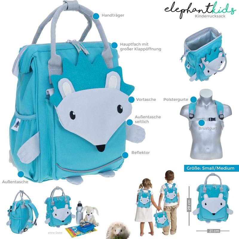 Elephant Children's Backpack for Boys and Girls, Nursery Backpack from
