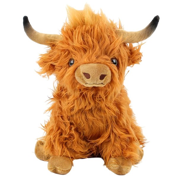 XINGPUBHD Highland Cow Plush Toy Stuffed Animals Plush Toy,Realistic Highland