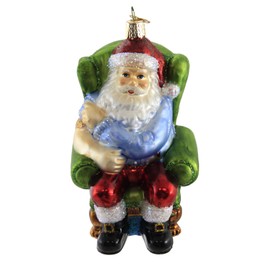 Old World Christmas Ornaments Santa Vaccinated Glass Blown Ornaments for Christmas Tree
