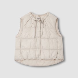 JAJU [JAJU/자주] 여 라이트 다운필 스트링 베스트_베이지 [JAJU] Women's Light Down Fill String Vest_Beige