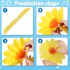 Zhanmai 36 Pcs Classroom Tissue Paper Flower Bulletin Board Cutouts