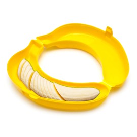 Leddy Living Banana Tin 20cm - Protective Container for Banana Banana Box for School Office Trip BPA Free - Lunch Box to Protect Fruit