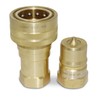 1″ NPT ISO 7241-B Brass Quick Disconnect Hydraulic Coupler Set