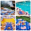 303Pcs American Flag Patriotic Party Supplies Disposable Dinner Paper Plates,Dessert