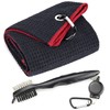 Mile High Life Microfiber Waffle Trifold Towel Brush Tool Set