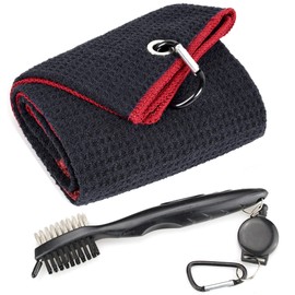Mile High Life Microfiber Waffle Trifold Towel Brush Tool Set