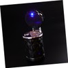 PACKOVE Smokeless Car Ashtray Lid Black Portable Led Light for