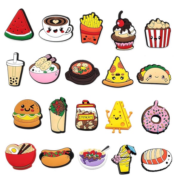 OMCGG 20PCS Mexican Food Shoe Charms for Clog Charms, Shoe