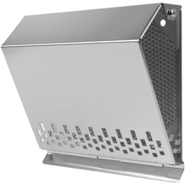 Vent Systems 4" Inch Air Supply Vent Cover with Rubber Gasket - Stainless Steel - Robust Weatherproof Outdoor Air Intake Box - Duct or Surface Mounting - Rain and Snow Protection