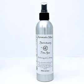 Aromatic Mist Sanctuary by Tres Spa - Relaxing & Calming - Lavender & Chamomile Essential Oils Versatile 100% Natural. Skin Safe Eco-Friendly & Alcohol Free (250ml)
