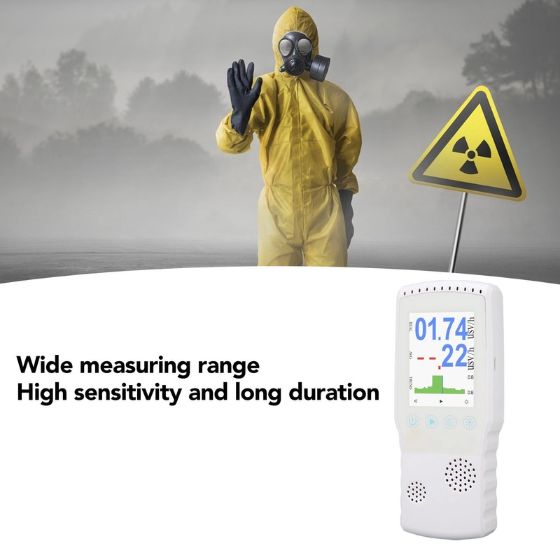 Geiger Counter Nuclear Radiation Detector Portable Rechargeable Handheld Beta Gamma