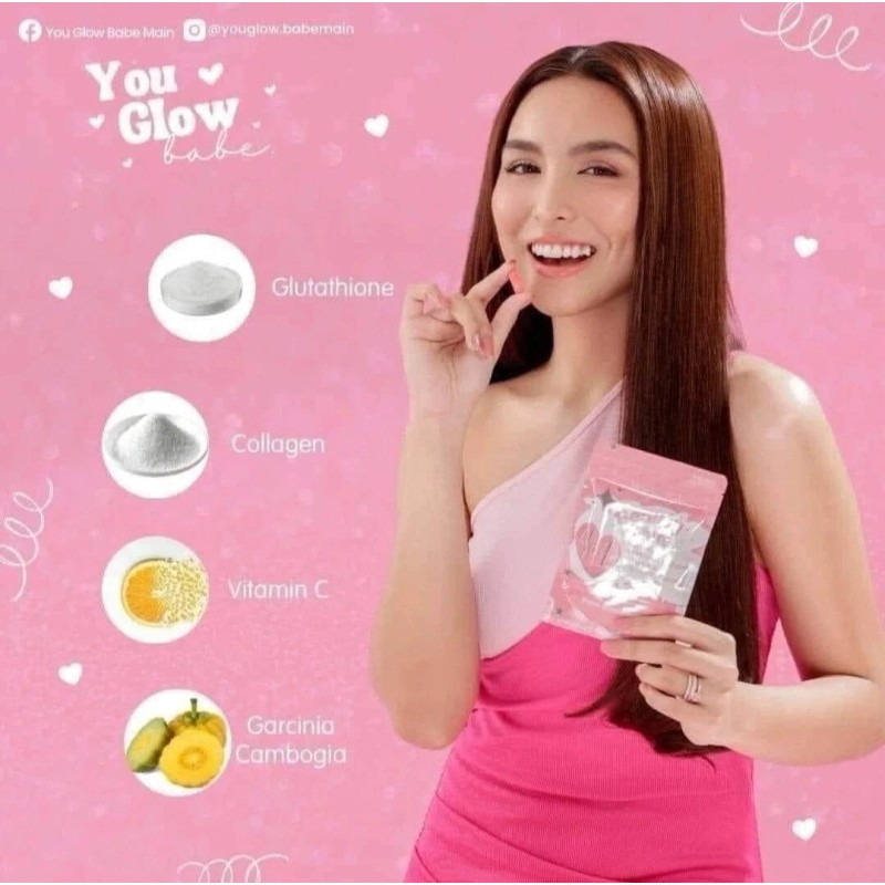 You Glow Babe BEAUTY WHITE Glutathione Capsules, Japan Formula 30