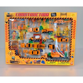 Lucky Star Diecast Construction Set w/ Stage Map, Multicolor Playset Toy for Boys & Girls
