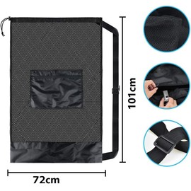 Lakymisy Ball Bag, Drawstring Type, Extra Large Size Net Bag, Shoulder Bag, For Ball Games, Football, Basketball, Volleyball, Storage Bag, Club Activities, Practice, Game, Sports Equipment Storage,