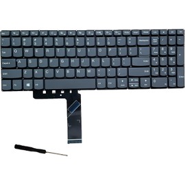 Replacement Keyboard for Lenovo Ideapad: 330S-15 330S-15ARR 330S-15AST 330S-15IKB 330S-15ISK 30-15 330-17 720S-15 Series Without Backlit US Layout, Black