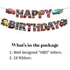 Caars Theme Happy Birthday Banner – Racing Party Decorations –