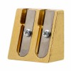 DUX #4109 Brass Double Hole Wedge Pencil Sharpener