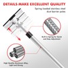 12FT Dust Barrier Poles 4 Pack withCarry Bag, Stainless Steel