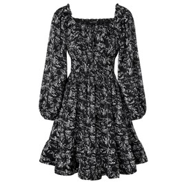 Corset Dress for Women Long Sleeve Fall Dress Floral Dresses to Wear with Boots