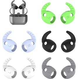 Rqker Ear Hooks Compatible with Galaxy Buds 3 Pro SM-R630N, 5 Pairs Silicone Anti Slip Replacement Earbuds Hooks Earhooks, Compatible with Galaxy Buds 3 Pro SM-R630N 5 Pairs 5 Colors