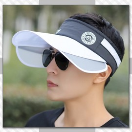 Chrome Crane CB419 Sun Visor, Hat, Logo, Brim, Retractable, Sunshade, Outdoor, Men's, Women's, white, Free size
