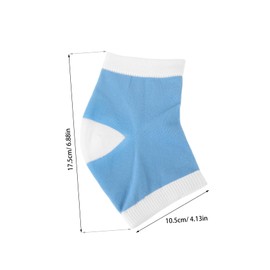 BIUDECO 2 Pair Moisturizing Foot Care Socks for Women Cracked Heel Caring Essential Oil Gel Socks for Spa Salon Toeless Heel Covers