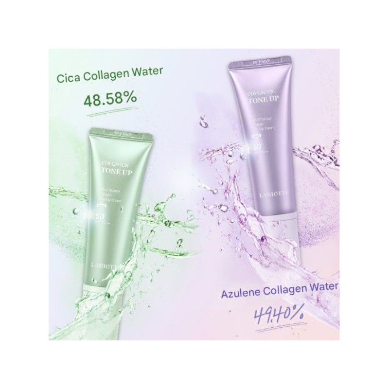 LABIOTTE Skin Enhancer Collagen Tone up Cream 10ml, Color:02 Violet