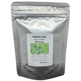 Mullein Leaf - Dried Verbascum thapsus Loose Tea from 100% Nature (1 oz)