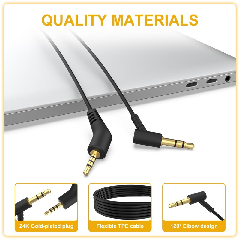 Sqrmekoko Audio Cable Compatible with Bose QuietComfort 3 QC3 QC