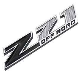Aimoll 2pcs (Small Size) Z71 Off Road Emblems,3D Aolly Decal Emblems for GMC Chevy Silverado Sierra Suburban Colorado. (Chrome Black)