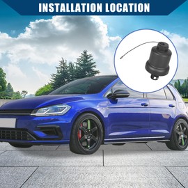 Hihaha No.06D115408A Oil Filter Cap for VW GTI Golf/Inner/Durable / 1 Pcs Black