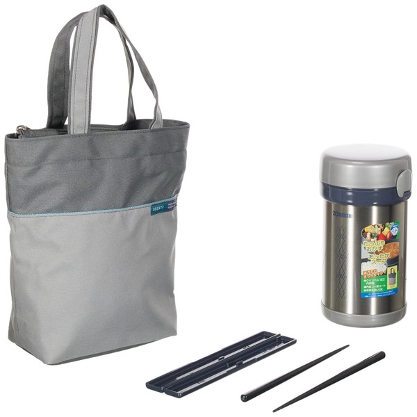 Zojirushi Thermal Stainless Lunch Box BENTO SL-NC09-ST Silver [Japan Import]
