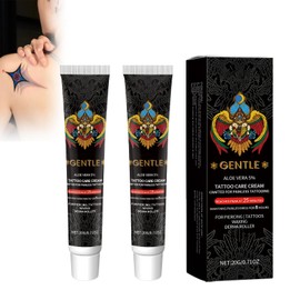Pack of 2 Tattoo Care for Tattooed Skin, Natural Tattoo Care Cream Tattoo Balm Cream for Reinforced Tattoo Colours, Tattoo Cream Tattoo Aftercare Butter for Intense Colours and Colour Retention