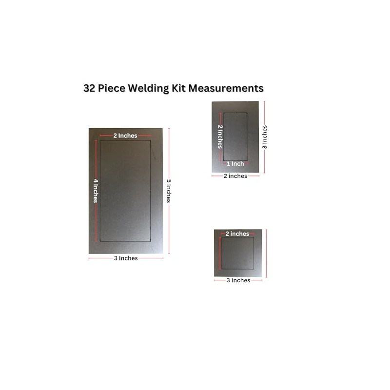 Welding Practice Kit Coupons 32 Piece Set 11 Gauge Mild