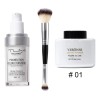 Kit 3 Base Cambia Color Mate + Polvos Sueltos +