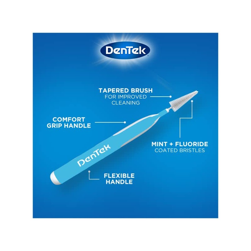 DenTek Easy Brush Wide Interdental Cleaners 16 Count (Pack of