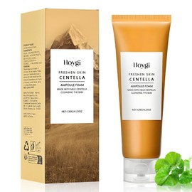 Centella Cleanser with Hyaluronic Acid, Madagascar Centella Cleansing Foam, Mild Daily Facial Cleanser, Centella Pore Minimising Facial Cleansing for Make Up, Dirt