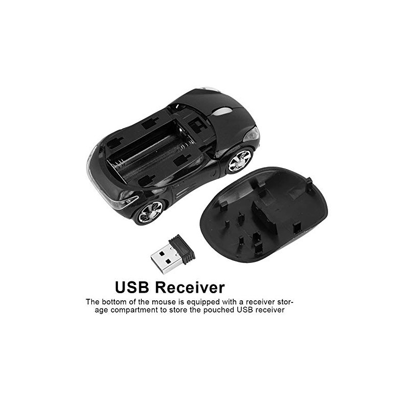 Wendry Wireless Mouse, Ultra-Thin 2.4GP Wireless Bluetooth Mouse óptico Mute