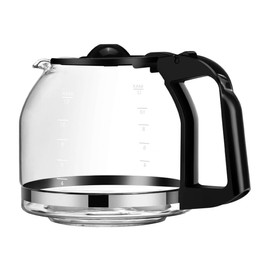 12 Cup Glass Replacement Carafe, High-Temp Glass, Works with Most 12 Cup Coffee Makers, Dishwasher Safe, 0.77 lbs