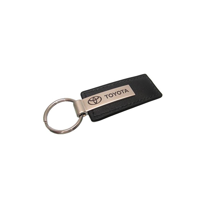 Toyota Black Leather Key Chain