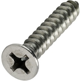 #2 x 5/16" Phillips Flat Head Sheet Metal Screws Kit Hardware Stainless Steel Pack of 250 Fastener Set LS01011F