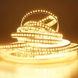 Battiwale 120 LED Strip Lights 174'12VDC 2835 SMD Waterproof Home Decor 3000K Warm White