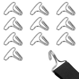 SWQS 10 PCS Car Seat Cover Hooks, Locking Clip for Car Seat Headrest Cushion, Metal Vehicle Seat Mat Pad Fixing Hanger Hook, Bag Straps Hook Fastener Replacement, Automotive Seat Cover Accessories