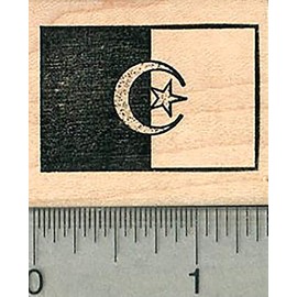 Flag of Algeria Rubber Stamp