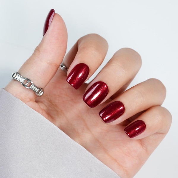Press On Nails Red - Jofay Fashion Christmas Press On