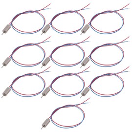 Create idea 10pcs DC 4.5V 0.12A 0.12W 32250 RPM Micro Coreless Motor Suitable for Precision Instruments Automotive Equipment Home Appliances (4x8mm)