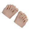 Nail Training Foot Model, Elastic Practice Fake Foot Model Soft