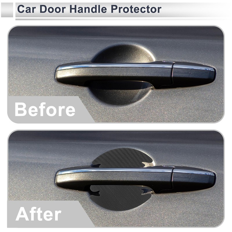 RATCHROLL 4 Pcs Universal Door Handle Sticker Anti-Scratches 83x90mm Auto