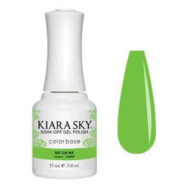 KIARA SKY Gel Polish | Soak-Off All In One 0.5 fl oz | G5089 Bet On Me (Neon Lime Green Shade)